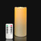 Waterproof LED Battery Operated Candle - Plastic Flameless Electric Outdoor Pillar Candle with Remote Timer Realistic Flickering Lantern Christmas Party Decorations Gifts Presents (1pack D2.2H6)