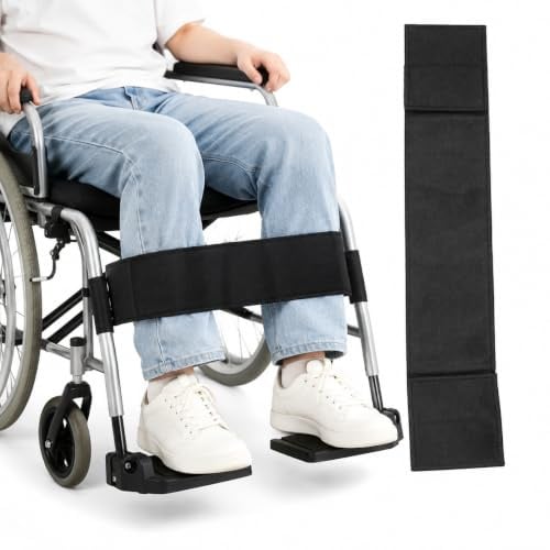 FOMIYES Accessoires pour fauteuils roulants, sangles en tissu Oxford pour mollets, sangles de rechange pour mollets, sangles résistantes pour repose-jambes pour chaises roulantes