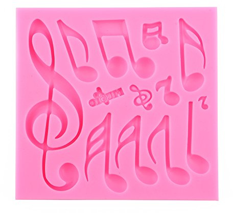 Nikou Multi-note lace silicone mould for fondant, pillow, cake decoration, music cake decorating, 3D cake decoration shaper