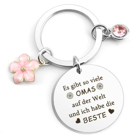 Jukeios Oma Geschenk, Ostergeschenke Oma, Geschenk Oma Geburtstag, Muttertagsgeschenk für Oma, Enkelkinder Geschenk für Oma Von Enkel, Dankeschön Geschenke Schlüsselanhänger Geschenkideen Oma