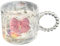 Bow Mug 3 Inch Height Clear Glass Bow Cup with Handle Non-Slip Bow Coffee Cup Easy to Clean Cute Mugs for Women Girl Home School Office Bedroom Supplies