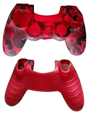 KONTONTY Silikonhülle für 4 Controller, Weich, Passgenau, Waschbar, Zubehör | Glatte Oberfläche, Verdeckt Anschlüsse, Sicherer Halt, für 4 Controller, Praktisches Zubehör