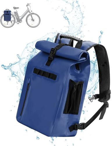 Générique Sacoche de cadre de vélo 3 en 1, Sac à bandoulière ou sac de cadre, Grande Capacité 20-29L, Pouvant être utilisée comme sac à dos, Imperméable et Résistant à l'usure, Sacs à dos unisexes