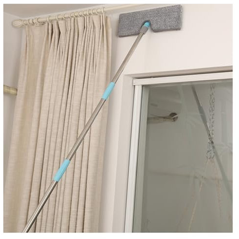 Limpiacristales Limpiador de Ventanas Poste De Limpieza De Ventanas De Largo Alcance, Equipo De Limpieza De Ventanas De Mango Largo, Herramienta Doméstica Extensible Para Lavar Vidrios(6.6ft (2m))