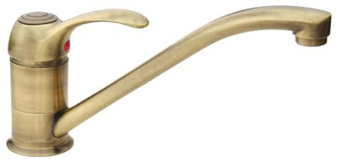 mitigeur salle de bain ou cuisine bronze complet avec canne basse, finition ancienne élégante, robinetterie durable et fonctionnelle