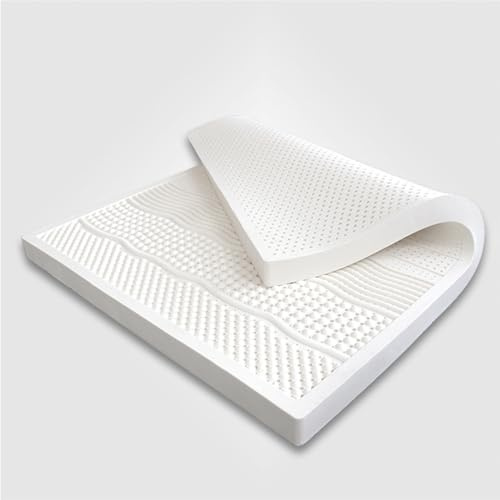 TFDRSEXVD 100% natürliche Latexmatratze, Kompression und Keine Verformung, Wabenporenbelüftung, weich und bequem, Latexmatratze,1in,80x200cm(31.5x79in)