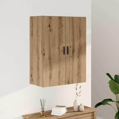 kithwjll Wandschrank Artisan-Eiche 69,5x34x90 cm, Hängeschrank Holzwerkstoff, vielseitiger Aufbewahrungsschrank für Wohnzimmer, Schlafzimmer, Büro
