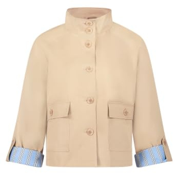 Cartoon Damen Casual-Jacke mit aufgesetzten Taschen 36, Beige