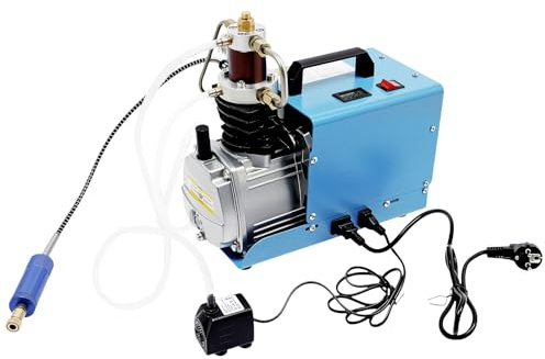 AQIFAND Compressore d'aria ad alta pressione 1800W Automatico Compressore d'aria Pompa 30 Mpa 100L/min 2 stadi Compressione Motore in rame con separatore acqua-olio