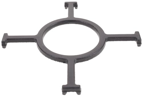 jojofuny Multi-functional Black Iron Stove Rack for Kitchen Gas Stove with Anti-slip Versatile Gas Burner Stand Suitable for Cooking and Induction Wok Use