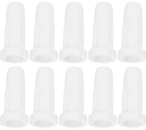 DECHOUS Copas de Ruedas para Muebles de Plástico Blanco, Tope de Rueda de Cuna Rodante Práctico y Resistente, Pack de 40 Piezas para Proteger Patas de Muebles