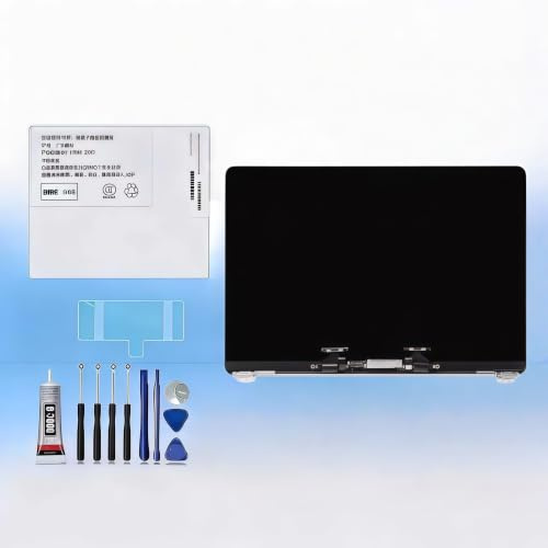 RUI XI Compatible con Apple MacBook Pro de 13 pulgadas A1502 Retina principios de 2015, mediados de 2014, finales de 2013, ME864, ME865, pantalla LCD, digitalizador de pantalla táctil, batería de
