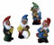 Frankenland Design 4er Set Gartenzwerge Musikkapelle 28 cm