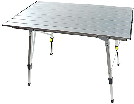 TAOZUYING Klappbarer Campingtisch Aluminium Klappbarer Campingtisch Laptopbett Schreibtisch Verstellbare Außentische BBQ Tragbarer Leichter Regenfester Picknicktisch Marriage
