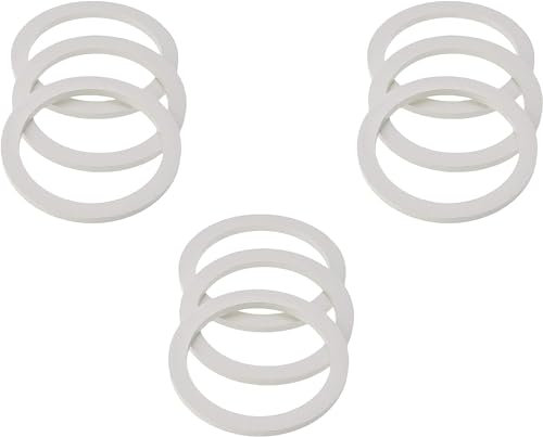 Terryshop74 10 guarnizioni compatibili per macchinetta da caffè ricambi in gomma 10 pezzi grande risparmio compatibili con moka tutti i marchi (3 Tazze)