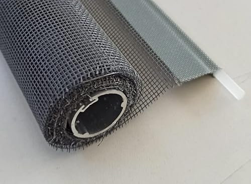 Rete Zanzariere Kit Ricambio Universale Riducibile con Taschetta e RULLO porte finestre Varie Misure (80 x 160 Verticale)