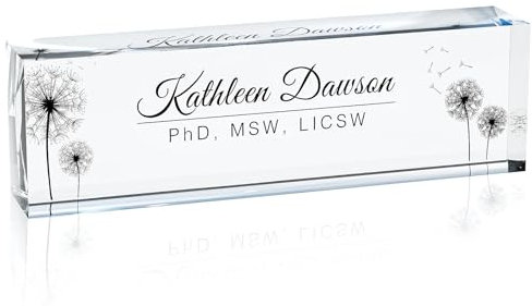 Placa Personalizada Nombre, Accesorios Escritorio Oficina, Regalos De Promoción, Regalos De Agradecimiento, Regalos De Graduación Para Compañeros, Empleados, Hijas, Esposas Y Jefes(diente de león)