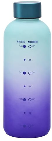 Smash 650ml Soft Touch Water Timings Bottle Teal/Purple