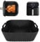 Teglie Silicone per Moulinex Easy Fry Mega, Friggitrice ad Aria 7.5 Litri EZ8558F0, Teglie Silicone per Friggitrice ad Aria riutilizzabile per friggitrice Moulinex 7,5L Ninja MAX, 6.2L AF180EU