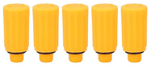 Kit di tappi di sfiato per compressore d'aria, confezione 5 valvole filettate M10x1 9 mm, parti in plastica ingegneristica resistente all'olio 37 mm per compressore d'aria per