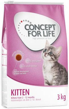 Concept für Life Kätzchen. Eine Gesunde ausgewogenen Katzenfutter