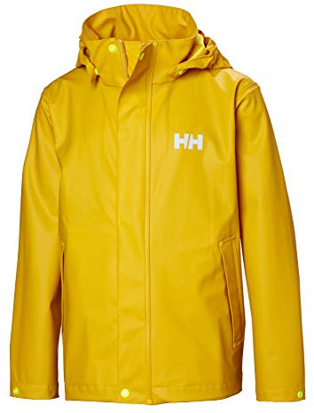 Helly Hansen Junior Unisexe Veste De Pluie Moss, 12, Jaune essentiel