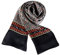 UK_Stone Halstuch Herren 100% Seide Schal Vintage Pattern Seidenschal Herrenschal, (Geflochtenes Pattern Schwarz)