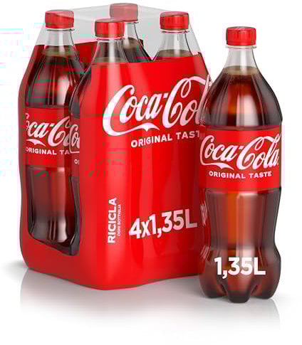 Coca-Cola Coca-Cola Grande Scorta - 4 bottiglie da 1.35 L