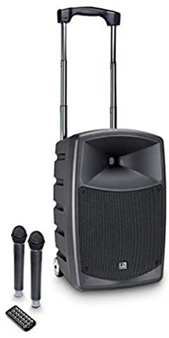 LD Systems ROADBUDDY 10 HHD 2 - Akkubetriebener Bluetooth-Lautsprecher mit Mixer und 2 Funkmikrofonen