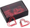 12 Stücke Herzform Büroklammern Metall Dokument Clips Paper Clip für Schule Büro Lesezeichen Kennzeichnung Organisation Clip Schreibwaren(rot)