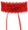 JIER Damen Spitze Gürtel Taillengürtel Kleid Gürtel Bindegürtel Wickelgürtel Retro Bowknot Boho Gürtel Breiter Taillen Gürtel Hüftgürtel Belt (Rot)
