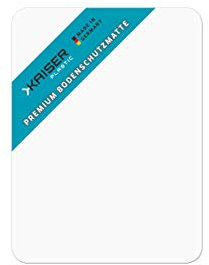 Premium Bodenschutzmatte transparent | TÜV-Zertifiziert | für Hartboden | 75 x 120 cm