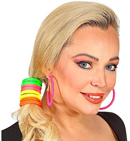 WOOOOZY Haargummis Neonfarben 8 Stück, sortiert