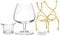 Vinology Brandy Warmer Set Deluxe Gold