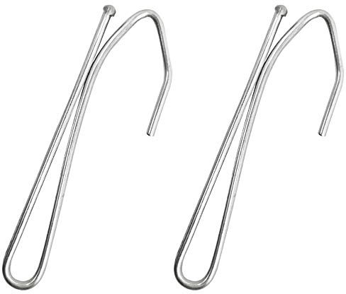 50 Pcs Stainless Steel Curtain Hooks Pinch Pleat Curtain Hook Deep Metal Prong Hooks