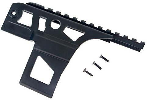 ToopMount Seitliche Montage Taktische Schwalbenschwanz-Schienenplatte AK47 Leichtmetall Picatinny Weaver-kompatible Aluminium für die Airsoft-Jagd im Freien