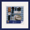 Henzo Napoli Bilderrahmen, Kunststoff, Blau, Bildformat 30x30 cm