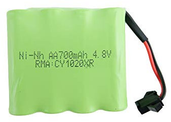 efaso Akku 4,8V / 700mAh / NI-MH/HBX Stecker/für Huina 1520 1540 alte Version / E568-003 Volvo Bagger