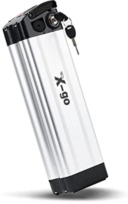 X-go 36 48V Ebike Battery, Lithium Li-ion Folding Bike Battery Pack With Charger, BMS Protection Board for 1000W- 200W Electric Bicycles Motor (24V 10AH 2Pin)