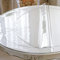 Zlovne Nappe en PVC Transparent,Nappe de Table Rond Facile À Nettoyer, Nappe Transparente de 1,5 mm D'épaisseur,pour la Cuisine,Le Bureau,la Table À Manger,Diamètre de Mesure (Diameter 130cm/51inch)