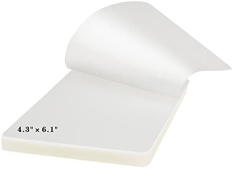 CANLENPK 100 Stück Thermo Laminierfolien 2x90mic, Heißlaminierfolien für Karten Foto, Papierkarte, Visitenkarten Transparente Laminiertaschen (110 x 155 mm)