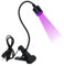 INTOBAS 5W Lampe UV Ongles Gel,Lampe UV Sèche Ongles pose Americaine,Lampe à Ongles pour Colles Ongles en gel,Lampe UV Ultraviolette Professionnel avec Clip Rotative à 360