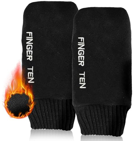 AXKAL Winter-Golfhandschuhe für Herren und Damen, warmes Fleece, 1 Paar, für Herren und Damen, langlebig, zum Hochziehen, weich, bequem, für beide Hände, passend für M, L, XL, für Sport, Outdoor