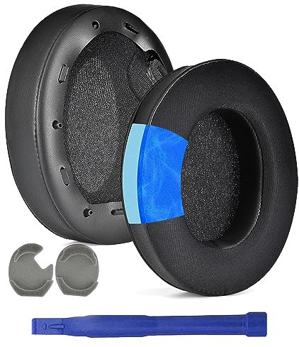 Adhiper XM4 Replacement Ear Pads for Sony WH-1000XM4 (WH1000XM4) Noise Canceling Headphones, Upgraded Cooling Gel Earpads Cushions with Noise Isolation Memory Foam & Softer Protein Leather (Black)