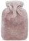 Luxury Sheepskin Hot Water Bottle Covers with PVC Bottle (Pink)