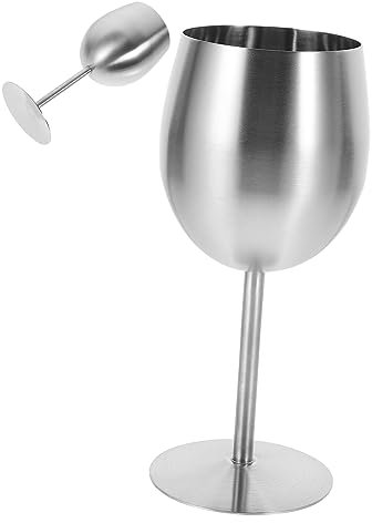 BESTonZON Weinbecher Rotwein Tasse Metall Trinkkelch Partycocktailbecher Metallkelch Für Getränke