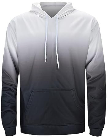 Poloshirts Für Herren Pullover Für Herren Kapuzenjacke Herren Tech Fleece Oversized Tshirt Herren T-Shirt Rollkragenpullover Herren Pullover & Strickjacken Für Herren Compression Shirt(5-White,XXL)