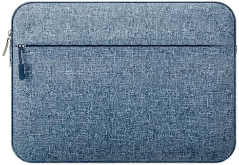 jooeer 13 Zoll Laptop Hülle Tasche Kompatibel mit 13 MacBook Air Pro M2 M1 Surface Pro 9/8/7/6 13,3 Chromebook Notebook, Dünn Schutzhülle Stoßfest Computer Sleeve Case mit Vordertasche, Blau