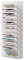 Senhoglb 13 Fächer Hanging File Organizer Zeitungshalter Wand Metall A4 Dokumentenablage Hängeregister Zeitschriftenständer Flyerhalter Prospektspender mit 12 Fächern und 1 Tablett, Weiß