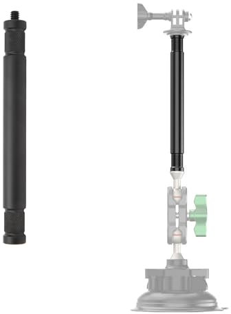 Palo Selfie Invisible de 5.9 in, Tornillo de 1/4 Pulgadas, Poste de Extensión Portátil, Montaje en Trípode, Varilla de Extensión monopié para Cámaras SLR, Cámaras de Acción,